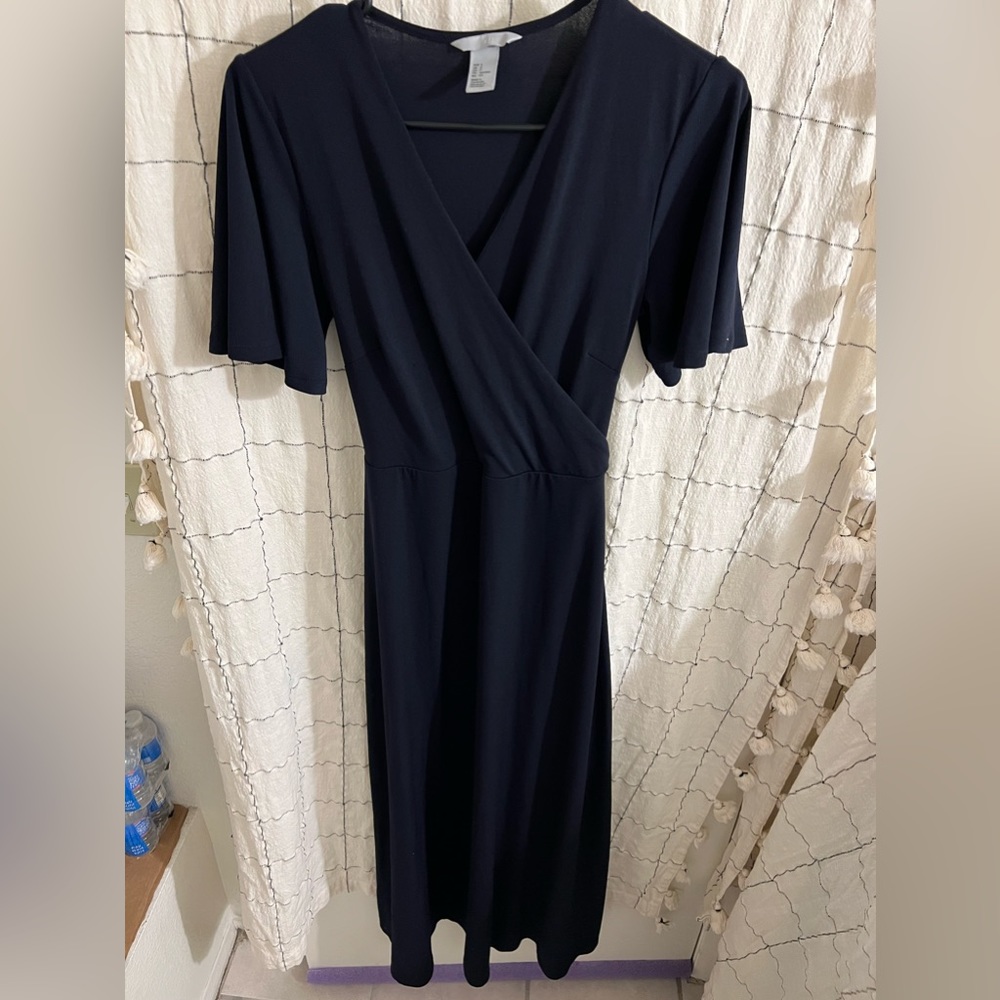 Navy Blue Maxi Dress Size Small from H&M.